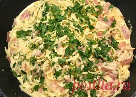 Паста карбонара с беконом и сливками - пошаговый рецепт с фото. Автор рецепта Viktoria Medvedeva . - Cookpad