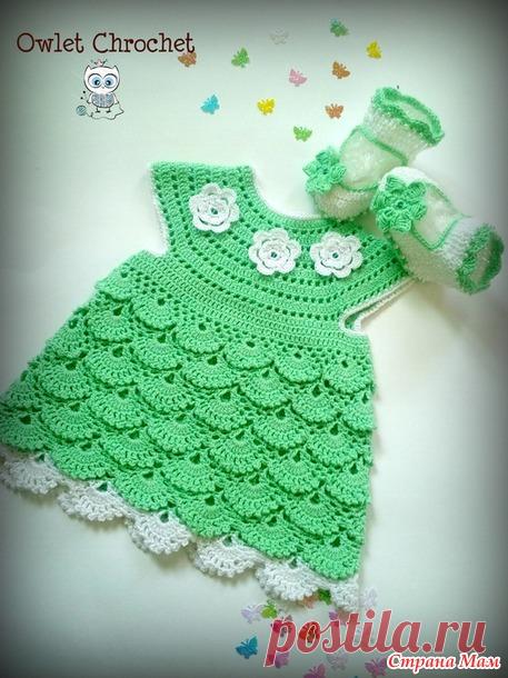 Очень нежный комплект для девочки 2-6 месяцев)) - Вязание - Страна Мам