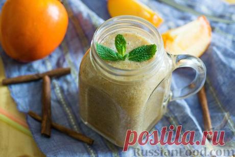 Рецепт: Смузи из хурмы, апельсина и банана на RussianFood.com