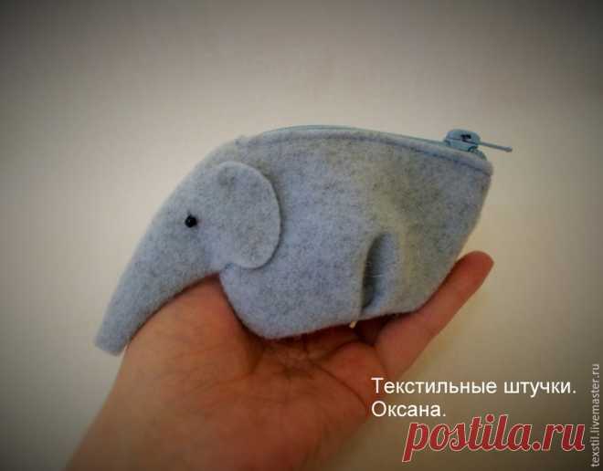 Оригинальный кошелёк «Слон» - Ярмарка Мастеров - ручная работа, handmade