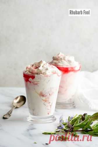 ЛЁГКИЙ, СЛАДКИЙ ДЕСЕРТ ИЗ РЕВЕНЯ. Rhubarb Fool: a creamy, tangy chilled dessert recipe Creamy, tangy chilled Rhubarb Fool is an easy dessert recipe that is a must during rhubarb season! It's a simple recipe that everyone will love. Gluten-free.