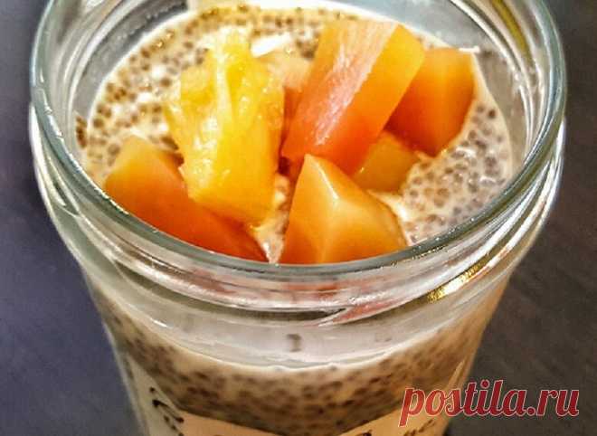 Чиа-пуддинг с фруктовым салатом Вкусно и Полезно! | Диссертация женских дел | Яндекс Дзен