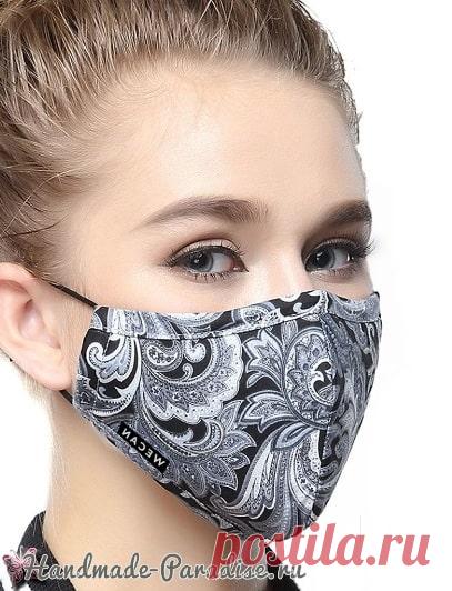 Выкройка защитной маски для лица
