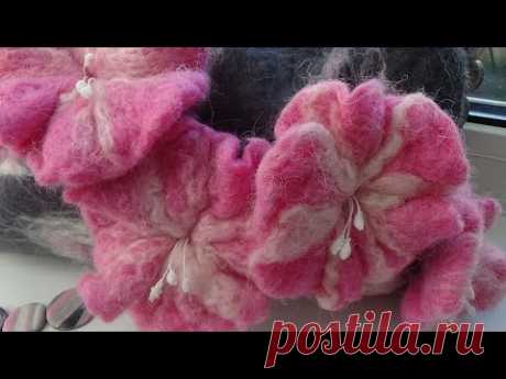 DIY Фелтинг. Сумка своими руками Часть 1. Felting. Bag with your own hands Part 1