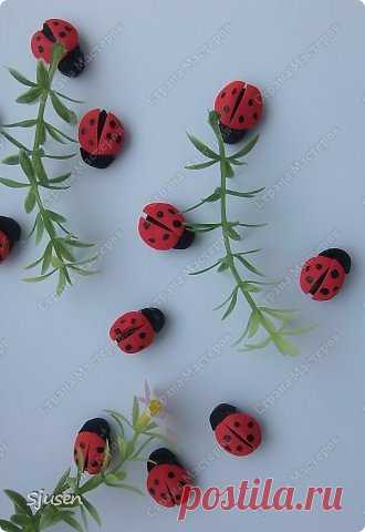 Божьи коровки из фоамирана | Страна Мастеров