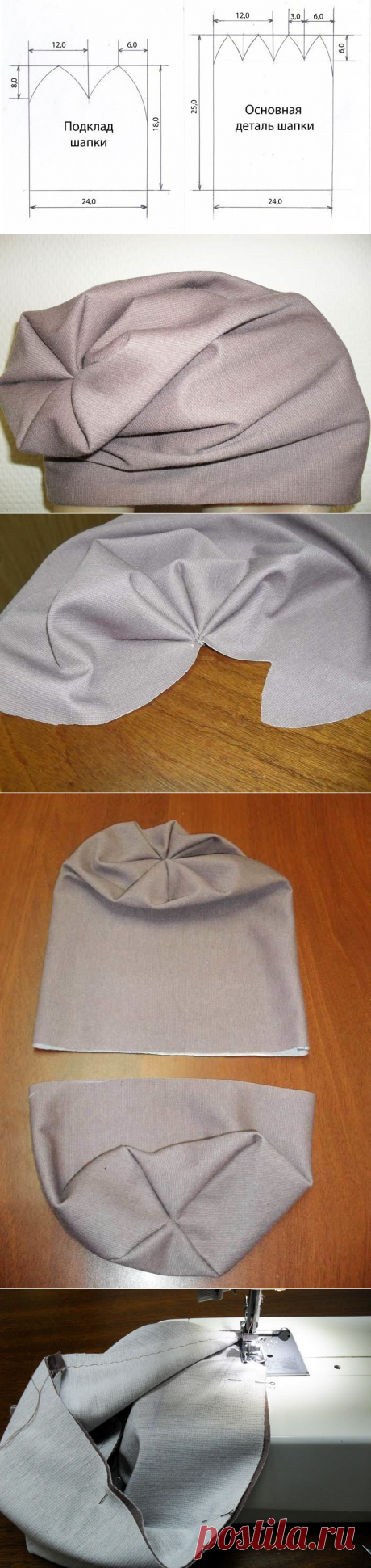 Как сшить шапку своими руками: мастер-класс — Сделай сам, идеи для творчества - DIY Ideas