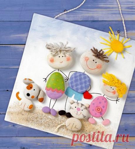 Поделки из гальки