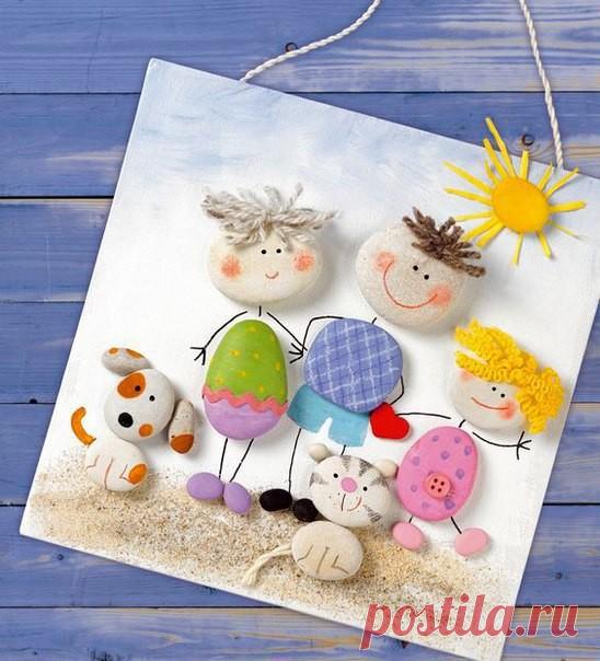 Поделки из гальки