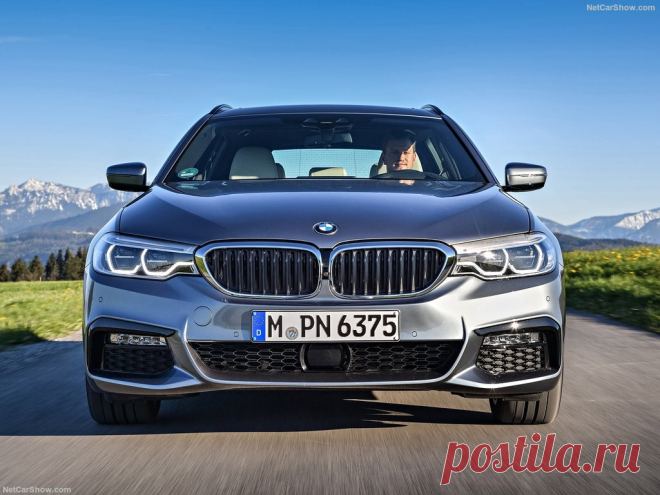 Смотри! BMW 5-Series Touring 2018 года Конец 2016 года ознаменовался громким заявлением представителями немецкой автомобилестроительной компании Bayerische Motoren Werke AG о намерении, в обозри