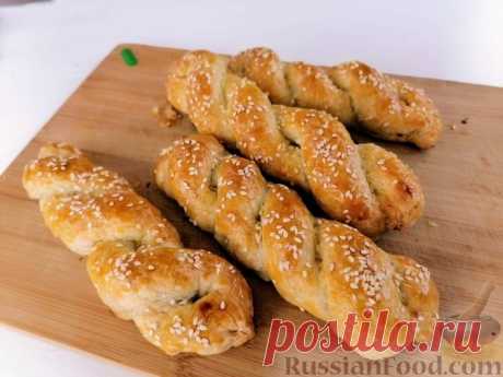 Рецепт: Слоёная выпечка с мясом на RussianFood.com
