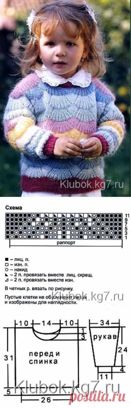 Теплый детский джемпер