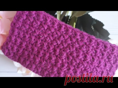 Это невероятно ПРОСТОЙ узор крючком / Плотный узор крючком с перекрещенными петлями - YouTube