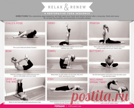 Relaxing, Restorative Yoga Sequence | POPSUGAR Fitness