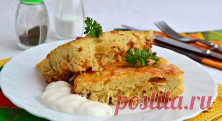 Неимоверно вкусная шарлотка с капустой