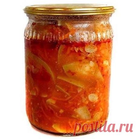 "Тещин язык" из кабачков на зиму с томатной пастой: вкуснотища с остротой