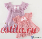 Нарядное платьице крючком для маленькой принцессы