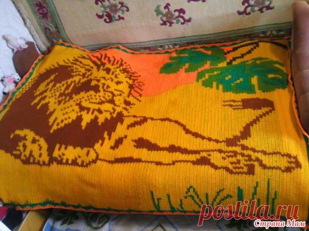 Гобелены и плед жаккардовым вязанием. - Страна Мам