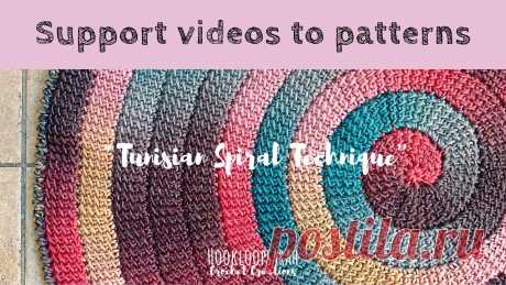 Tunisian Crochet Spiral Technique This is a support video to my Tunisian crochet patterns using the spiral technique (https://www.etsy.com/listing/502565326/, https://www.etsy.com/listing/733...