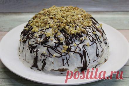 Быстрый торт “Панчо” без выпечки из 6 ингредиентов
