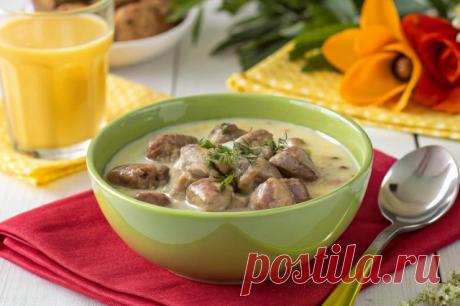 Куриные сердечки в сливочном соусе рецепт с фото пошагово - 1000.menu