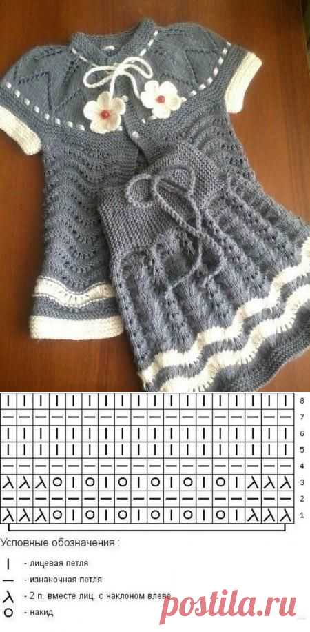 Вязаный спицами детский комплект | Лаборатория домашнего хозяйства