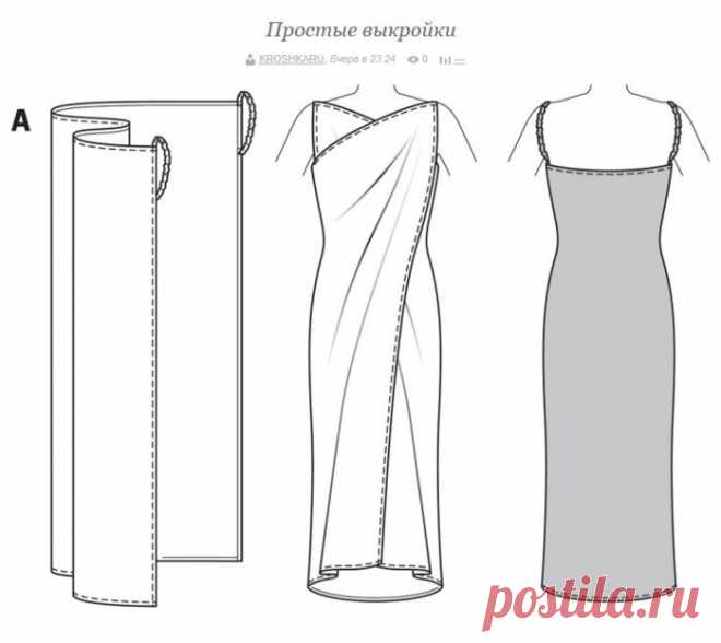ВЫКРОЙКА ПЛЯЖНОГО ПЛАТЬЯ (Шитье и крой) – Журнал Вдохновение Рукодельницы