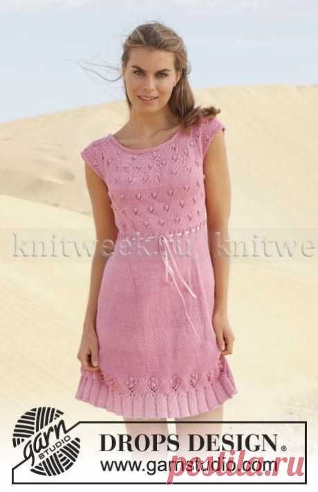 Летнее платье с круглой кокеткой на knitweek.ru