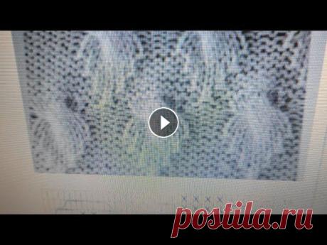 Урок 24. Рисунок спицами &quot;рыбий хвостик&quot; простой и красивый

вязание накидок крючком