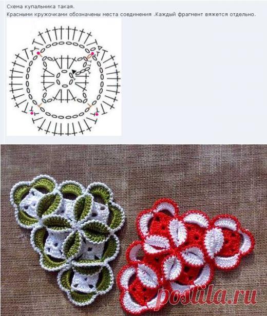 Вяжем шикарный купальник. Любая модница обзавидуется!.