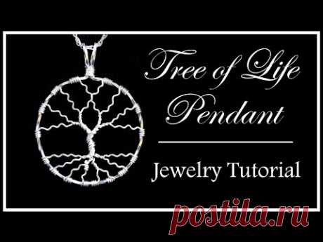 How to Make a Tree of Life Pendant : Easy Wire Wrapped Jewelry Tutorial Part 1