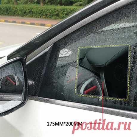 2 шт. Автомобильная зеркальная защитная пленка заднего вида, противотуманная, на окно, прозрачная, непромокаемая, на зеркало заднего вида, Защитная мягкая пленка, авто аксессуары-in Декоративные пленки from Дом и животные on AliExpress