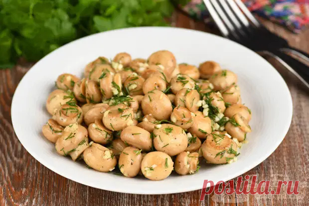Маринованные шампиньоны за 30 минут без варки, воды и рассола - Будет вкусно - Медиаплатформа МирТесен