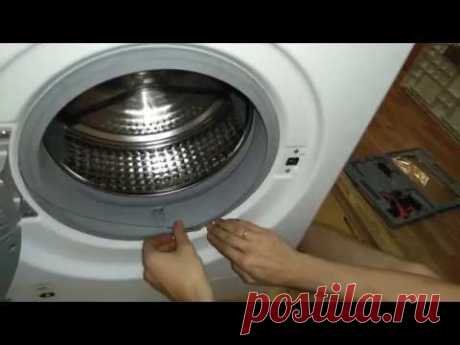 Замена манжеты люка стиральной машины