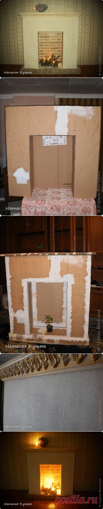 Как сделать фальш камин из картона своими руками | Дом и Сад