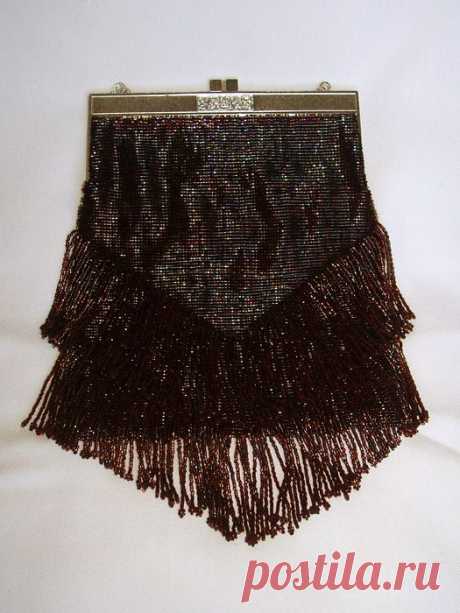 Сумочка театральная бордо | biser.info - всё о бисере и бисерном творчестве