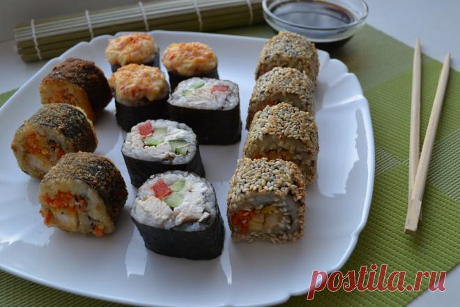 Домашние роллы. Очень вкусный рецепт жареных роллов в кунжуте. Получается много и дешевле в два раза, чем покупные. | Елена/НедОсолила | Яндекс Дзен