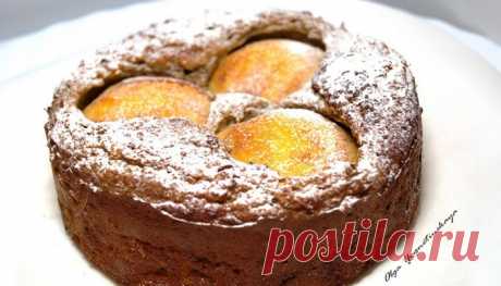 Овсяный пирог с персиками