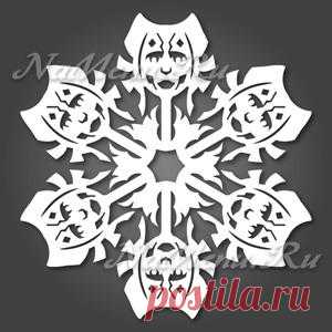 Новогодние снежинки своими руками из бумаги, схемы