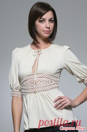 Комбинированные модели: ткань + крючок. - Все в ажуре... (вязание крючком) - Страна Мам