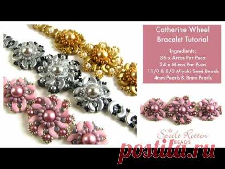 (219) Catherine Wheel Bracelet Tutorial - YouTube