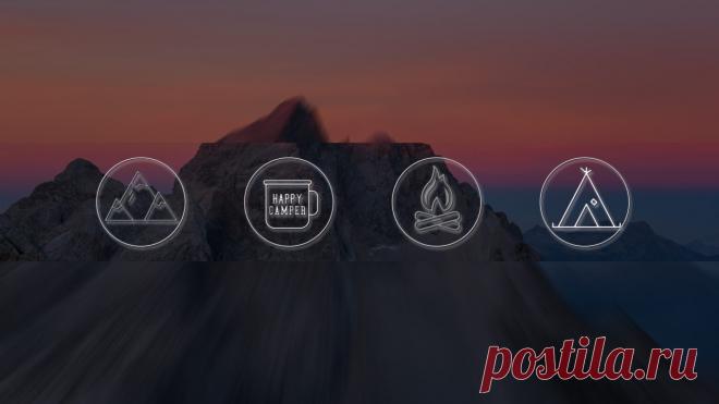 Обложка Горы - баннер для канала ютуб,  на SY