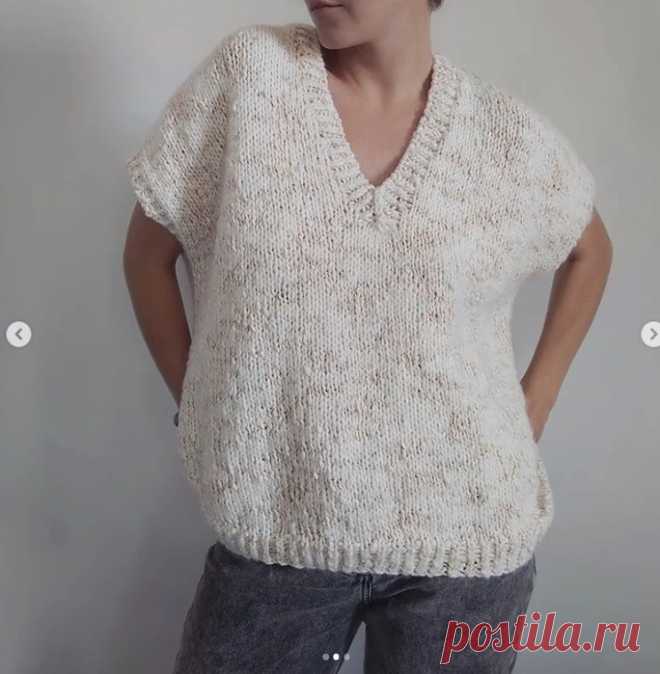 ЖИЛЕТ Описание от elena_les.knit