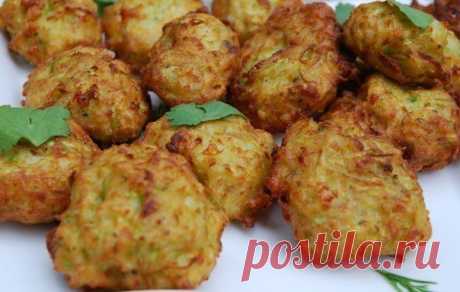 Кабачковые пончики.