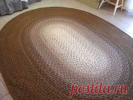 Нереальной красоты ковры из футболочной пряжи