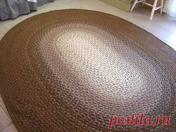 Нереальной красоты ковры из футболочной пряжи