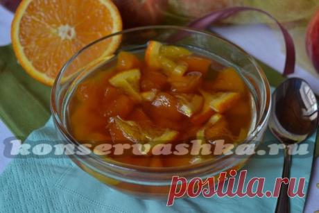 Варенье из персиков с апельсинами на зиму, рецепт
