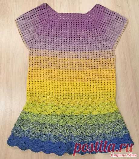 Туника из одного мотка Yarn art Flowers - Вязание - Страна Мам