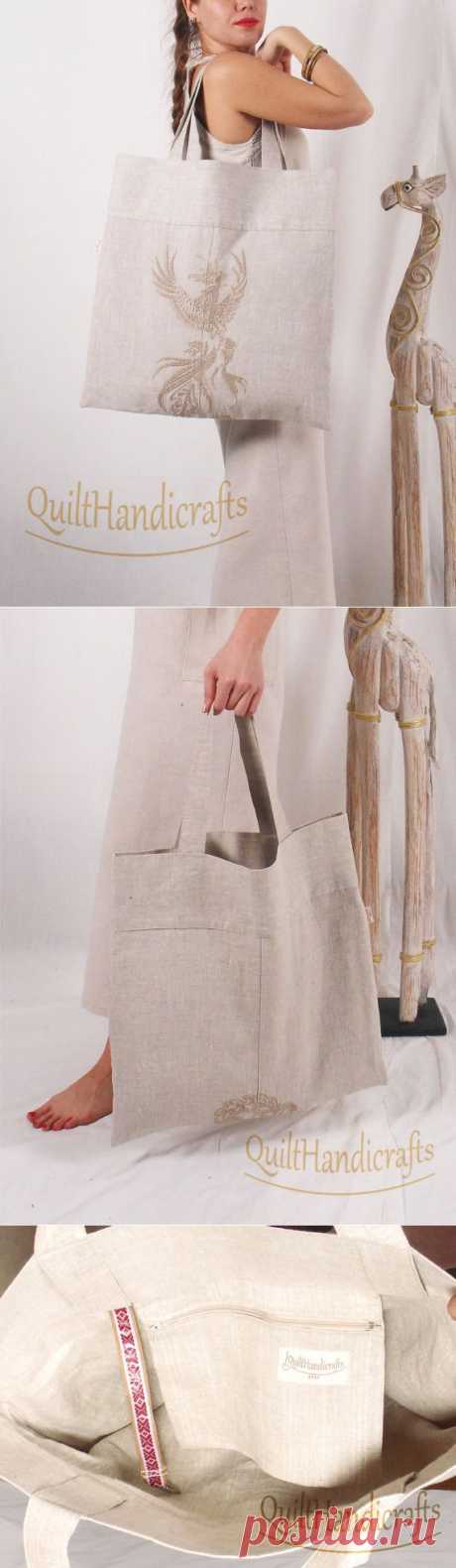 Summer holiday bag Sport bag Hand woven Summer by QuiltHandicrafts