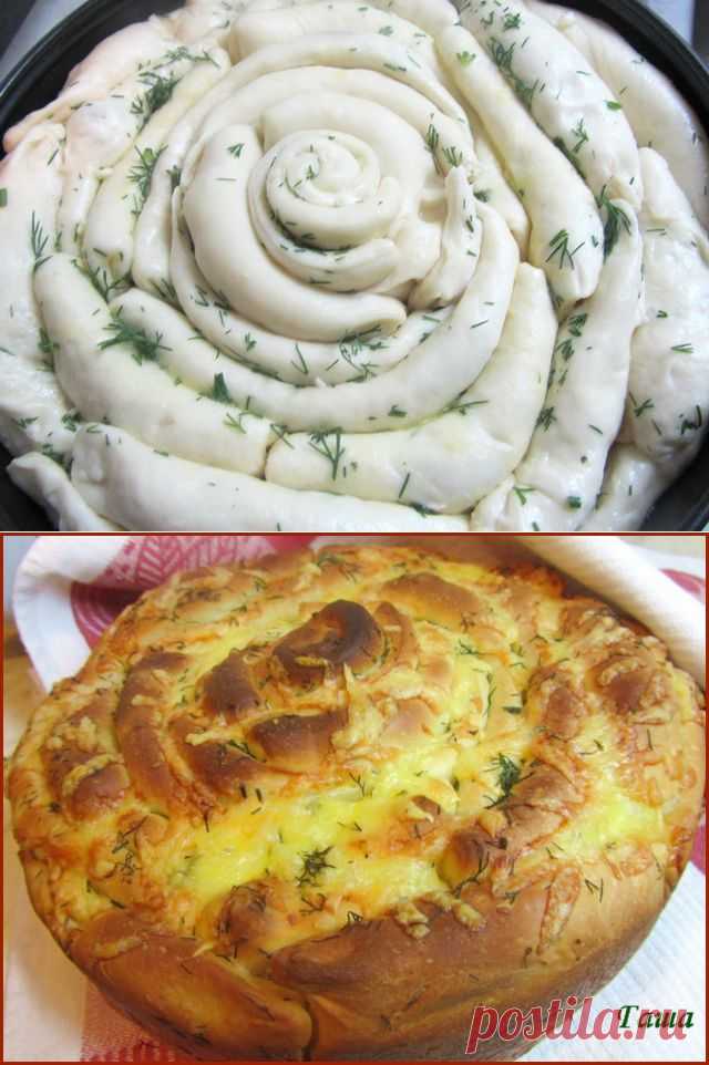 ХЛЕБ *РОЗА С СЫРОМ*.