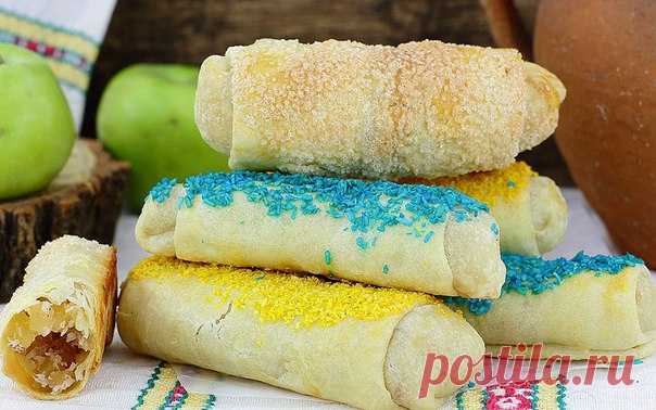 Быстрые молдавские пирожки с яблоком